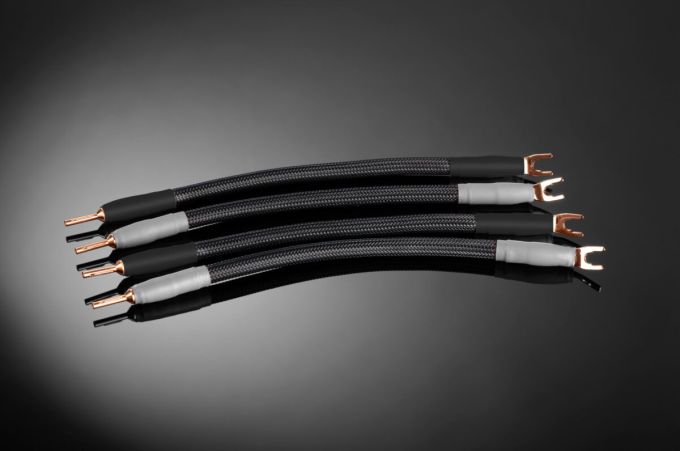 Shunyata Alpha luidsprekerjumpers 0.25 m.