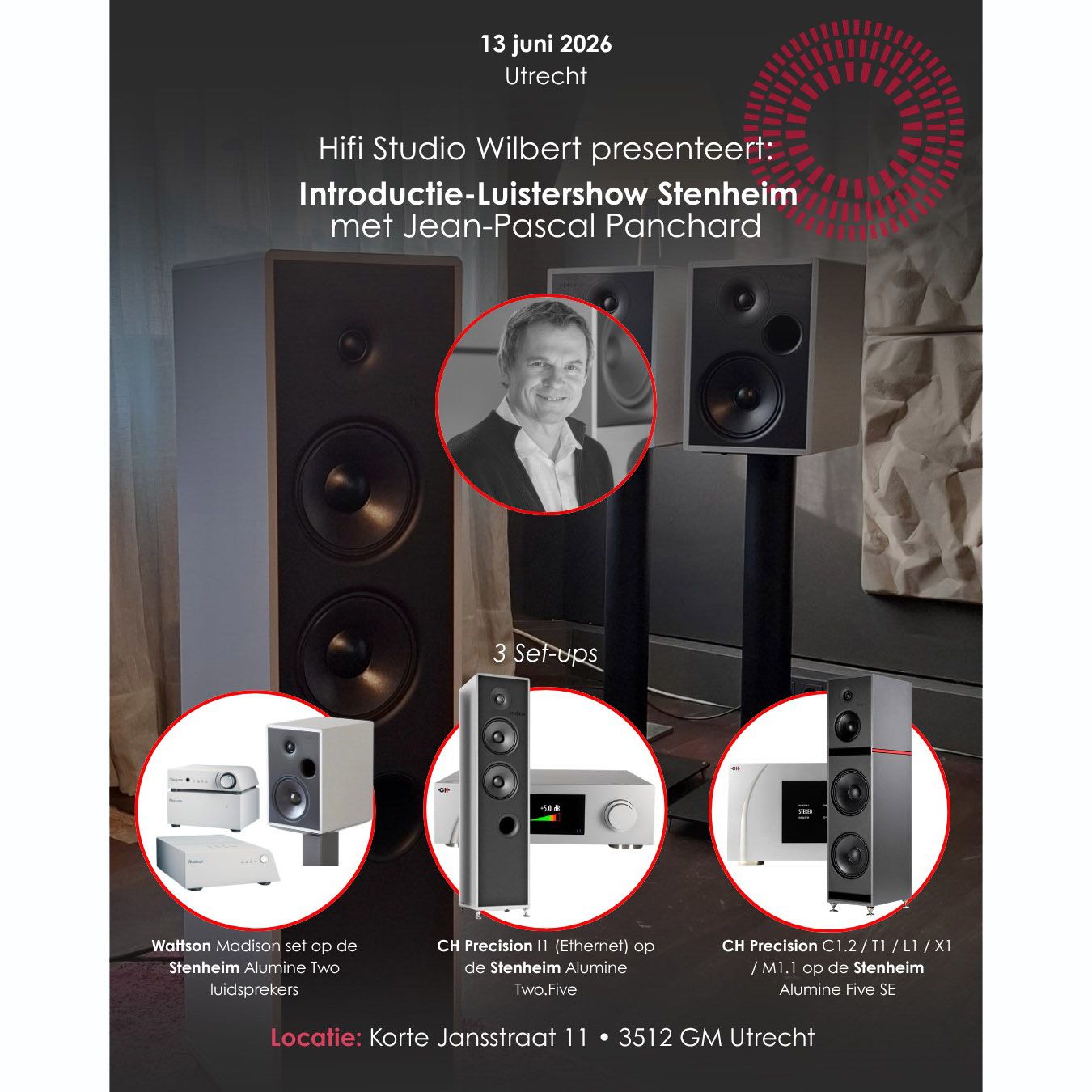 13 Juni 2026 Introductie-Luistershow Stenheim met Jean-Pascal Panchard